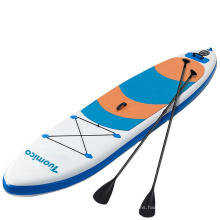 SUNGOOLE Surfboard Paddle Board Removable Central Fin with Telescopic Paddles, Suitable for Beginners